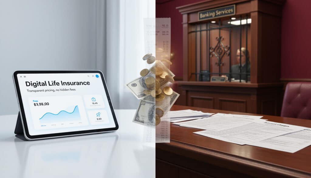 découvrez notre analyse complète des frais cachés entre assurance vie digitale et banque classique pour faire le meilleur choix financier.
